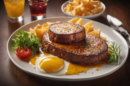 肉排肉饼诱人食品精美美食西餐摄影图图片 摄影图 下载至来源处